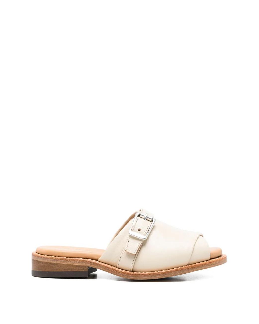 Our Legacy White Ginza Buckle-Strap Sandals