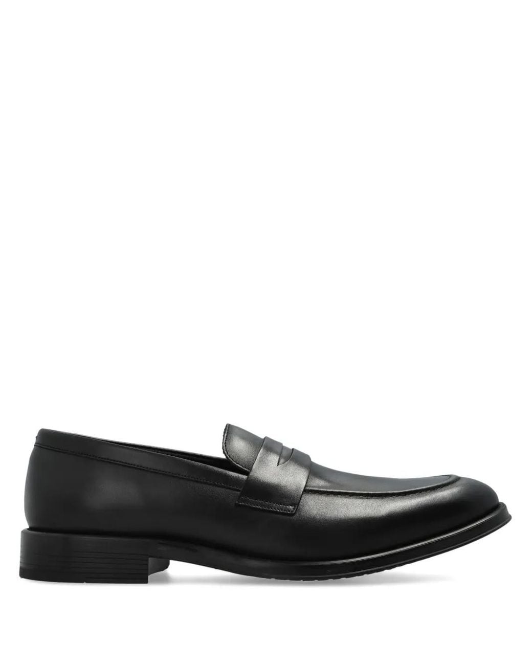 Paul Smith Black Leather Loafers for men