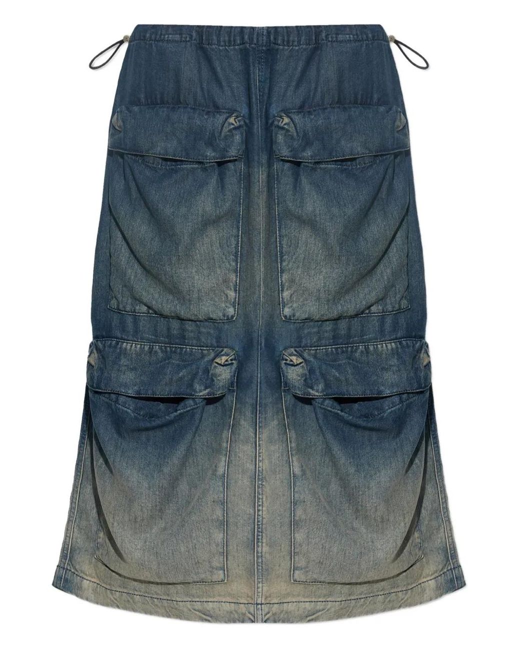 DIESEL Blue Midi De-Megi-Skirt