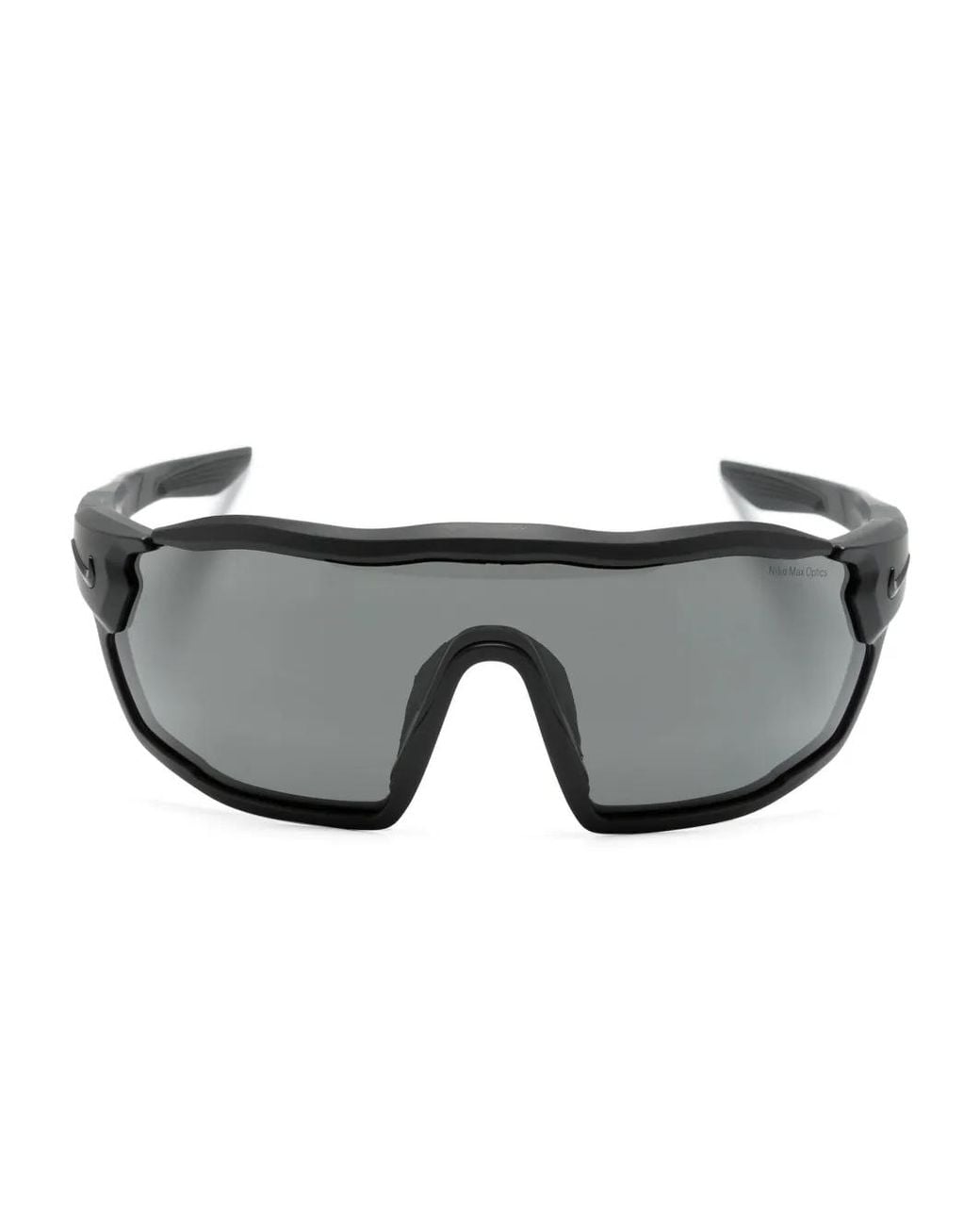 Nike Gray Show X3 Rush Shield-Frame Sunglasses