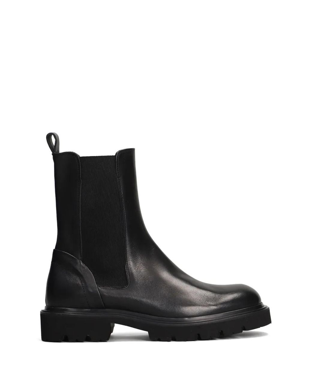 Evaluna Black Chunky-Sole Chelsea Boots