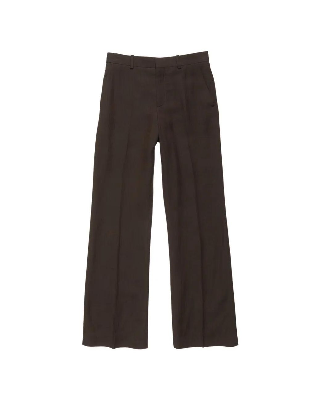 Acne Black Tailored Herringbone Trousers for men