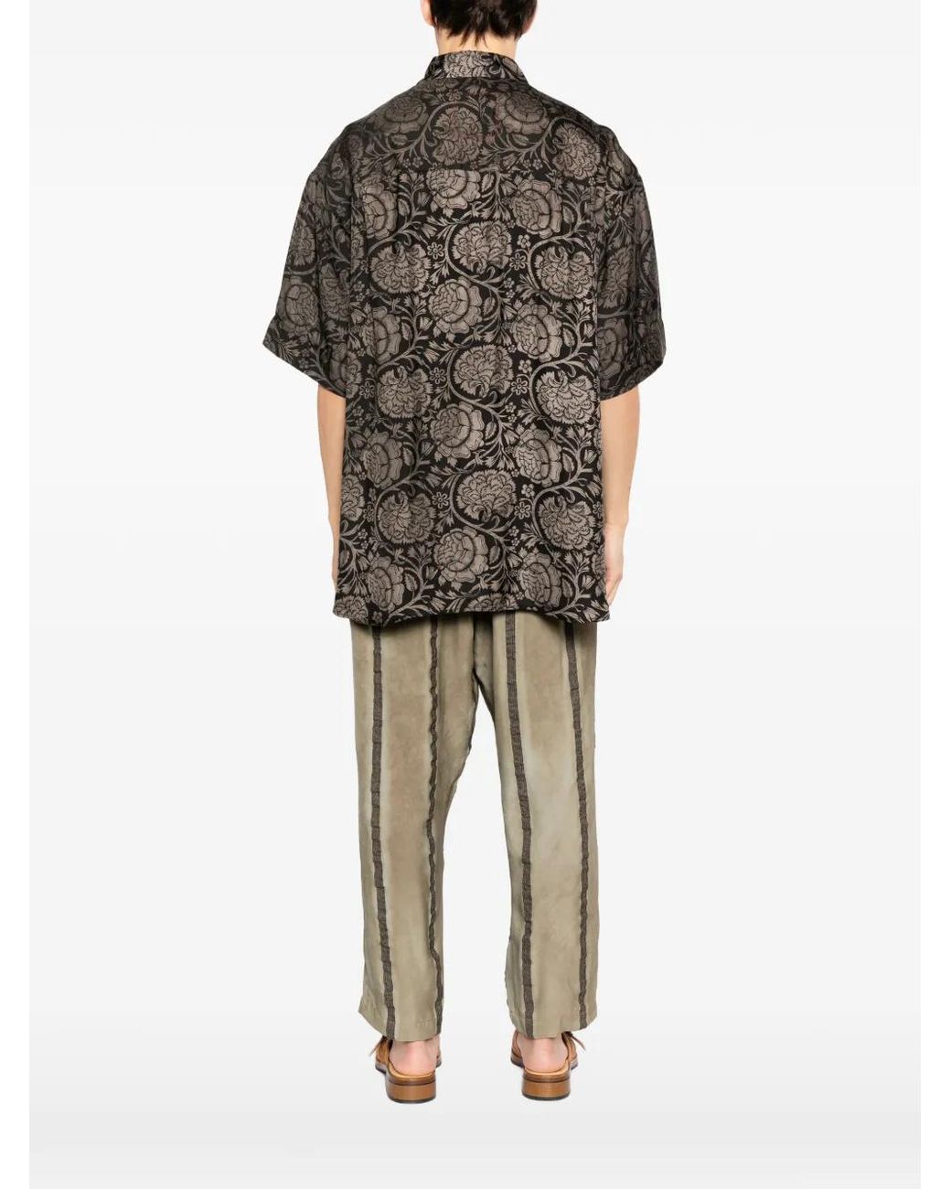 Uma Wang Gray Teorya Shirt for men