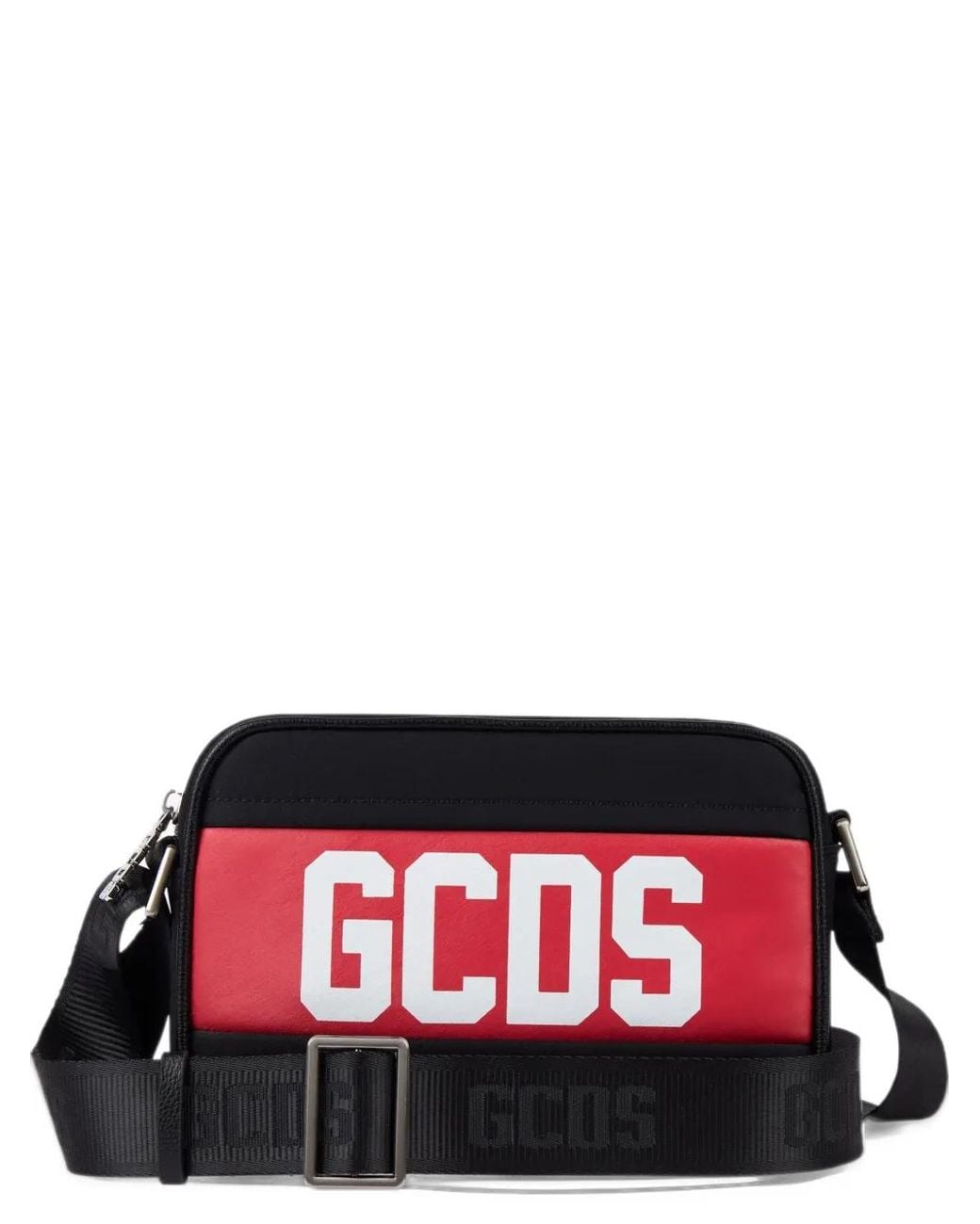 Gcds Red Logo-Print Cross Body Bag