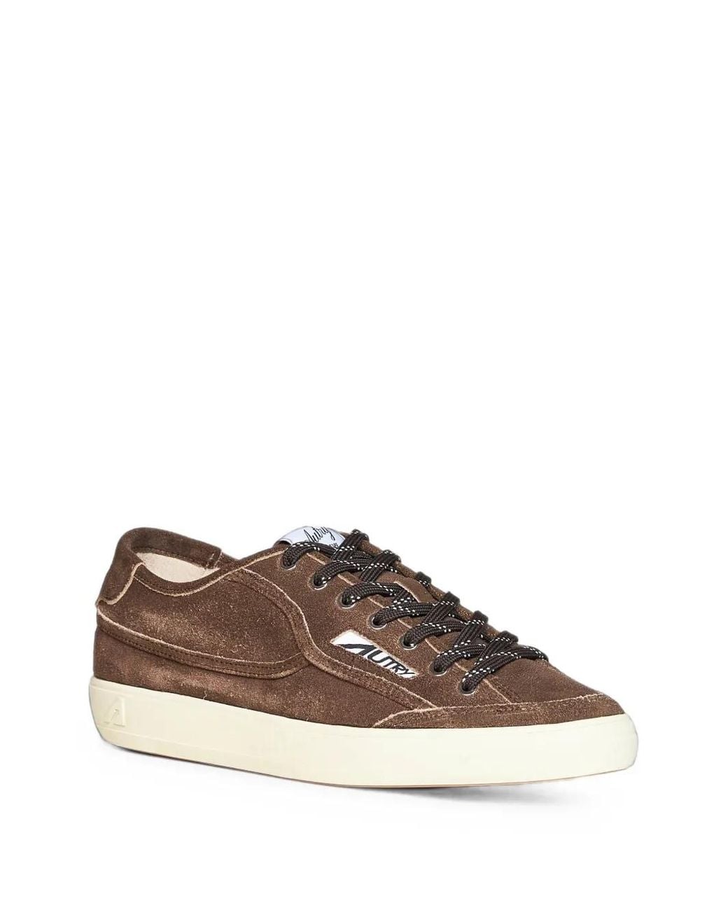 Autry Brown Windscape Suede Sneakers for men