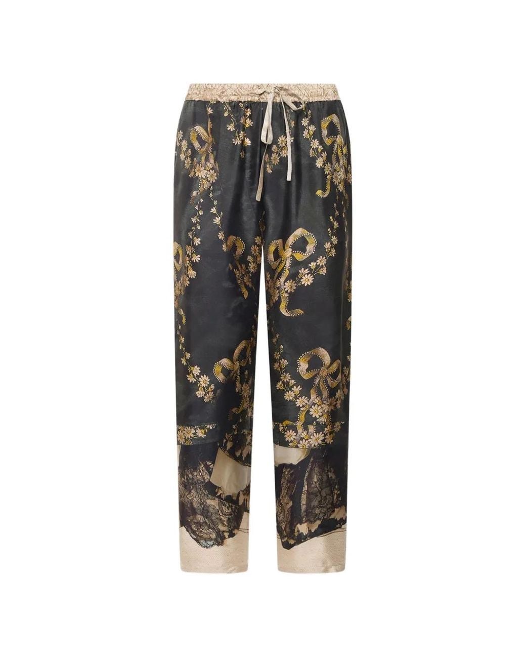 Pierre Louis Mascia Black Aloe Straight-Leg Trousers