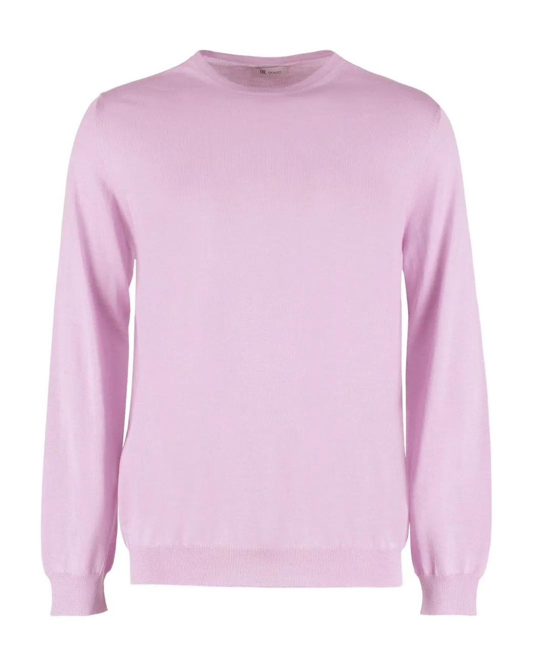 THE (Alphabet) Pink Ribbed-Trim Sweater for men