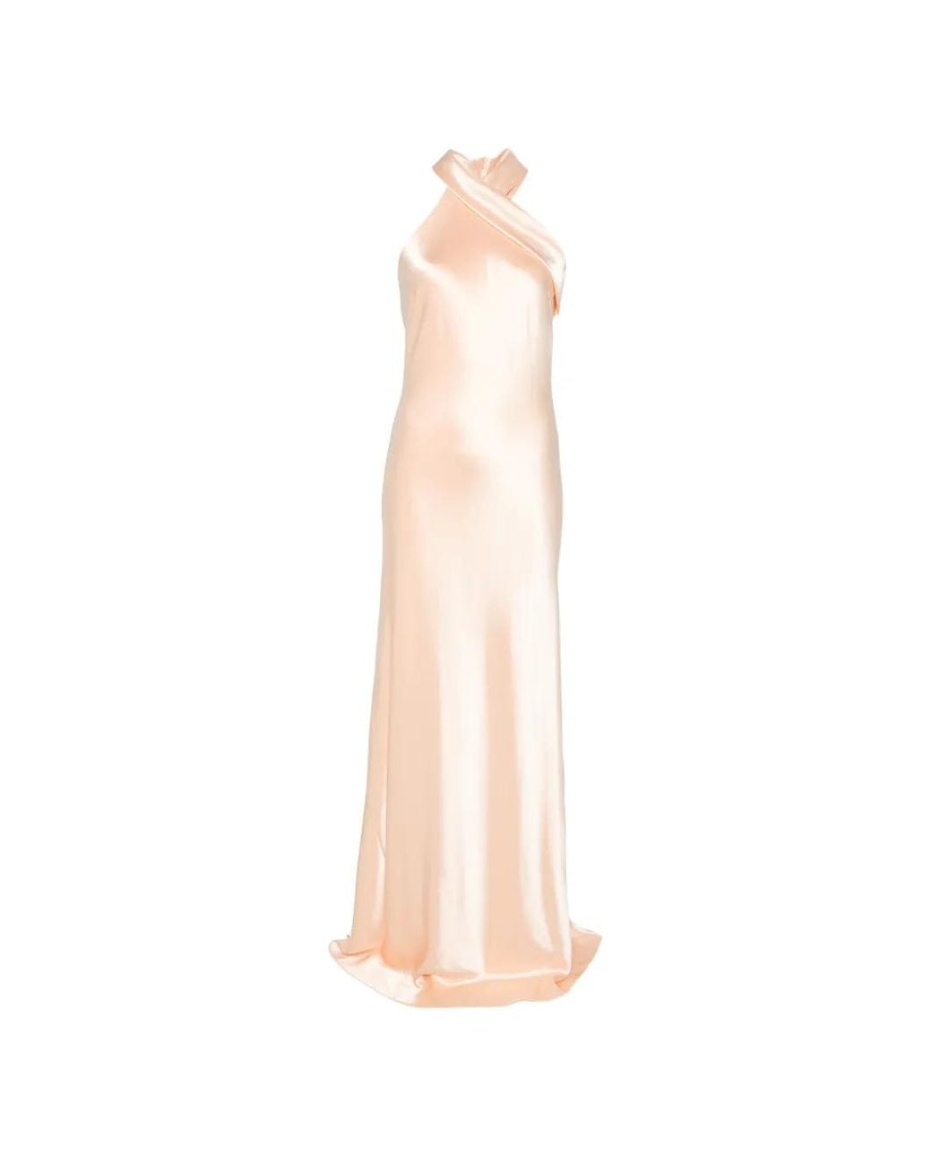 Galvan White Pandora Satin Gown