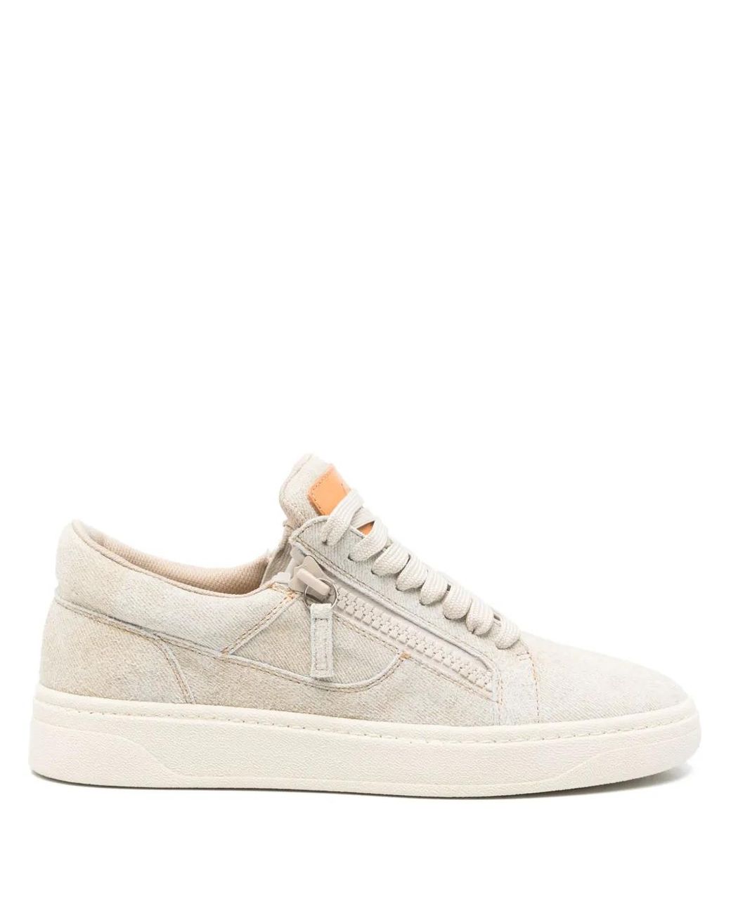 Giuseppe Zanotti White Suede Sneakers for men