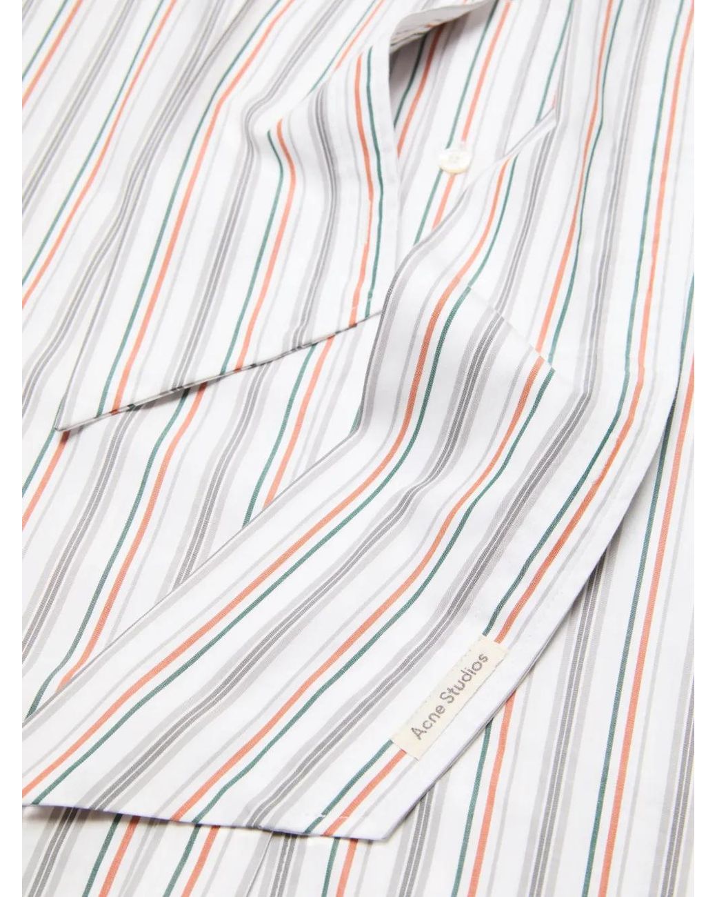 Camisa A Rayas Acne de color White