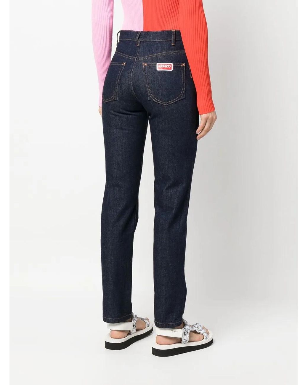 KENZO Blue Straight-Fit Jeans