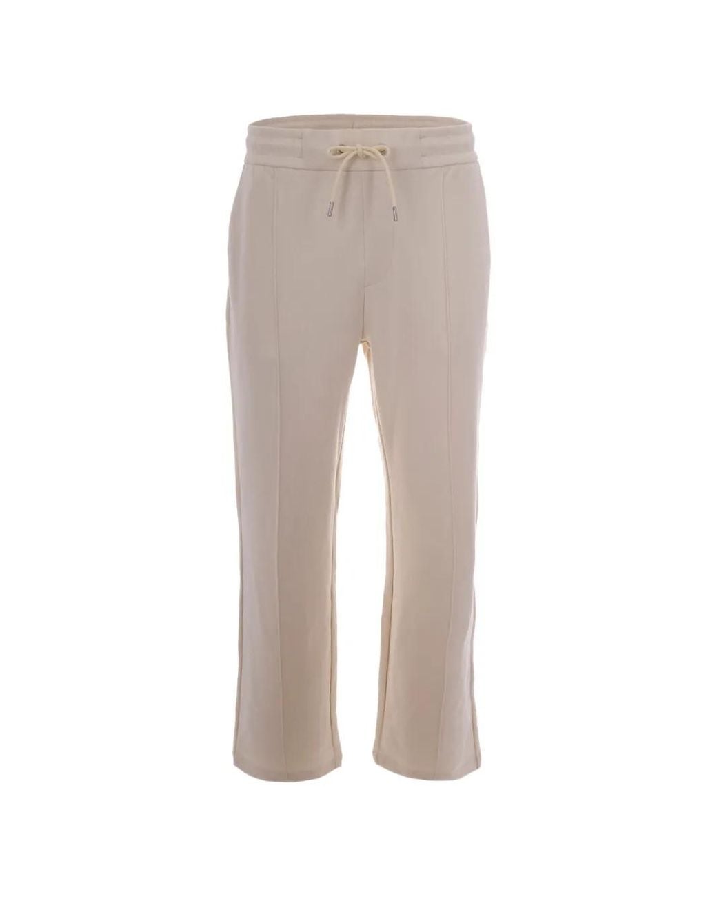 Boss Natural Logo-Tag Drawstring Track Pants for men