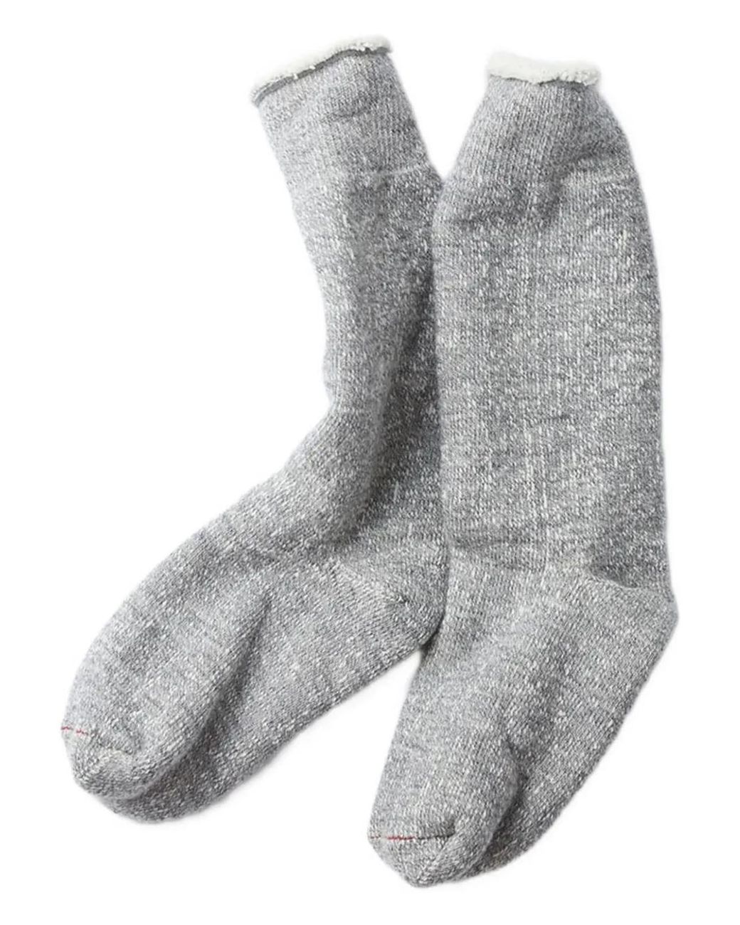 RoToTo Gray Double-Face Crew Socks