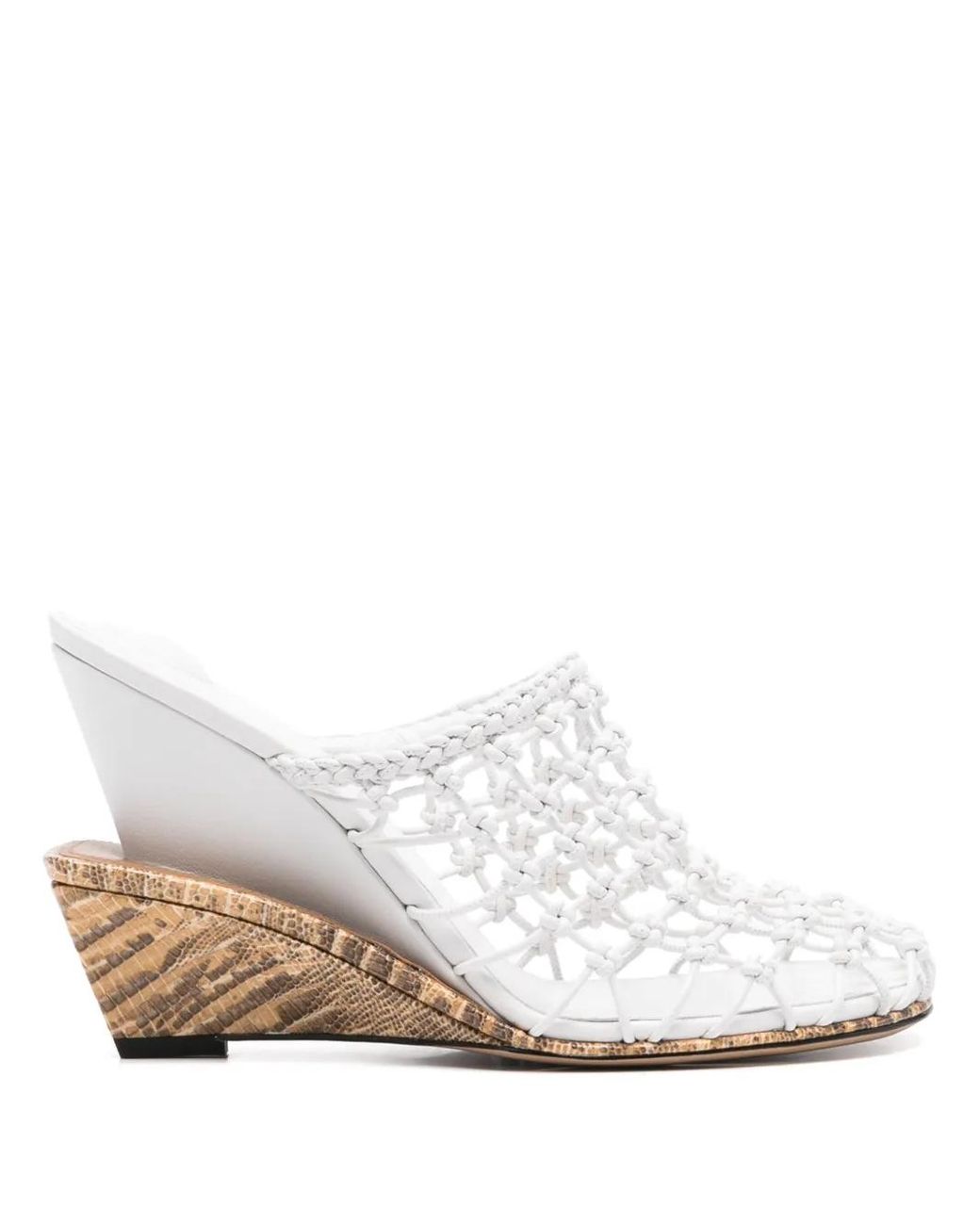 Jacquemus White 100Mm Les Doubles Tresses Mules