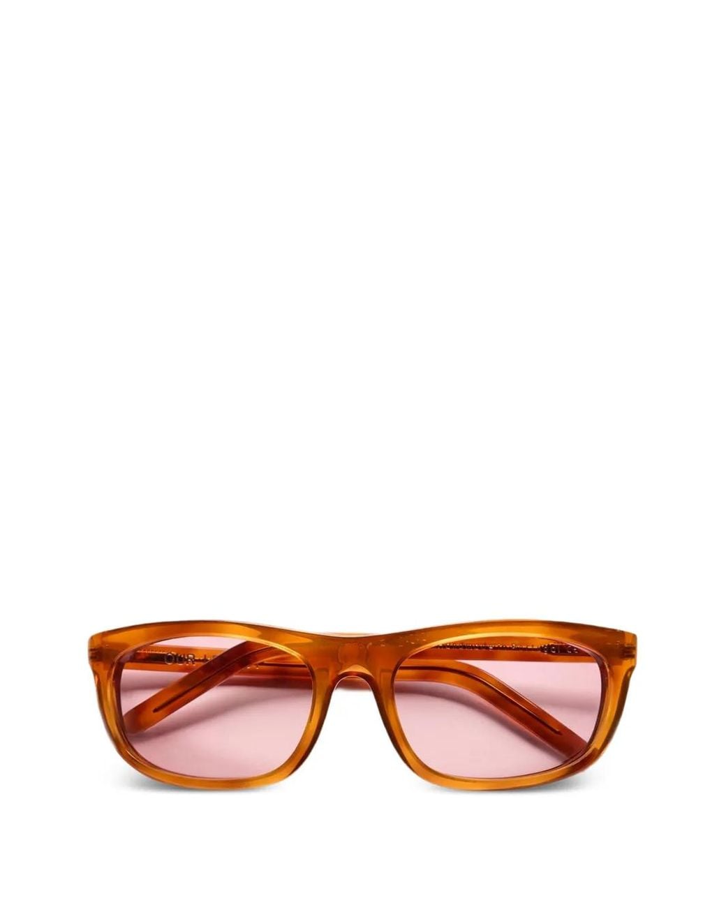 Our Legacy Pink Shelter Rectangle-Frame Sunglasses