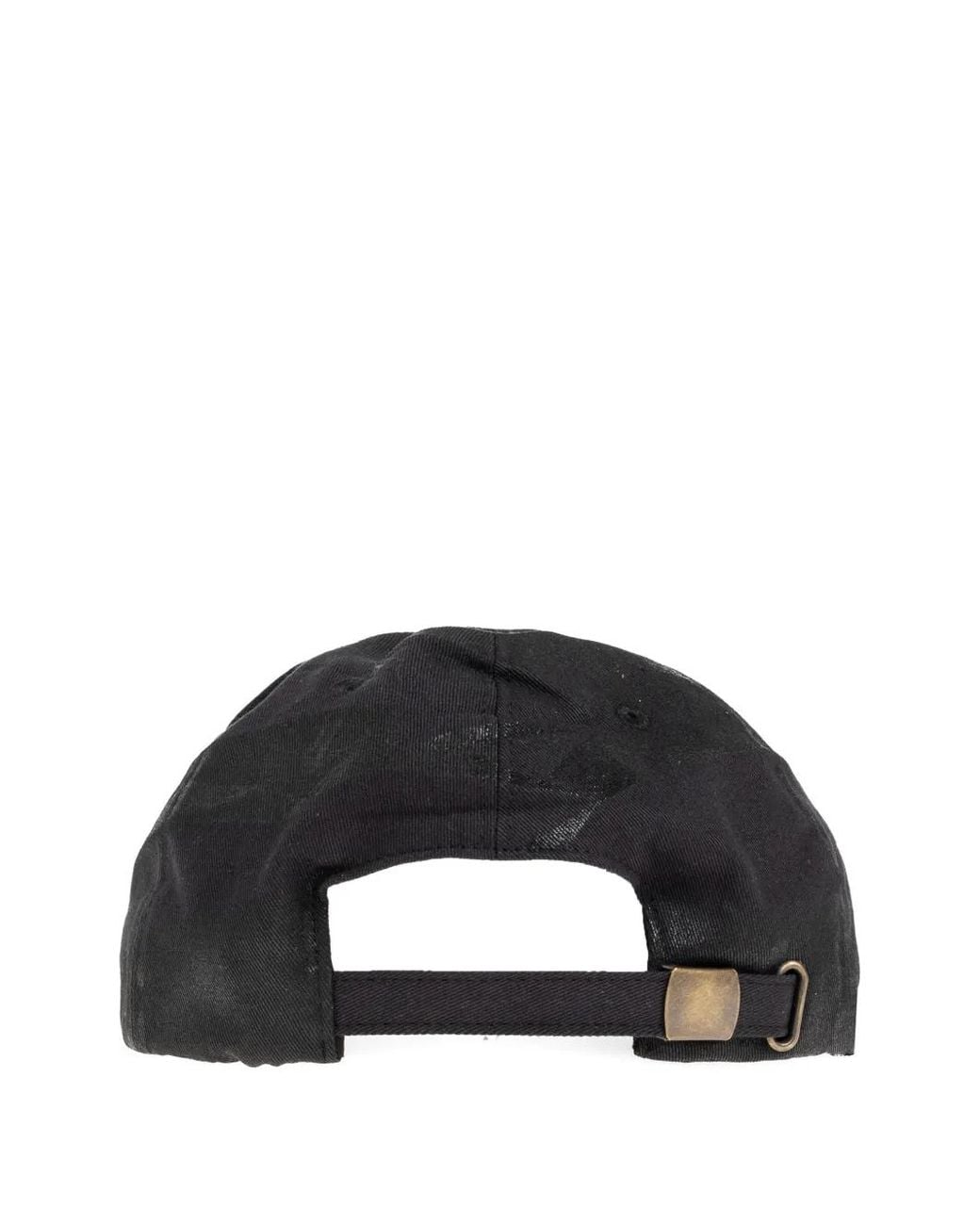 Maison Margiela Black Cotton Baseball Cap for men