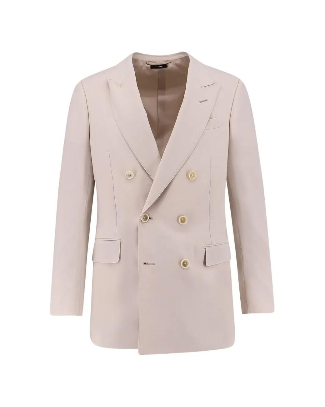 Tom Ford White Blazer À Boutonnière Croisée for men