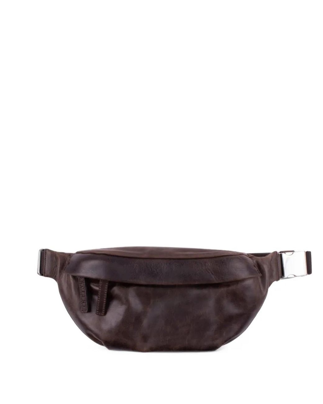 Orciani Brown Leather Belt Bag for men