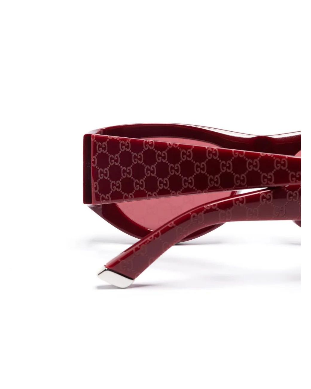 Gucci Pink Geometric-Frame Sunglasses