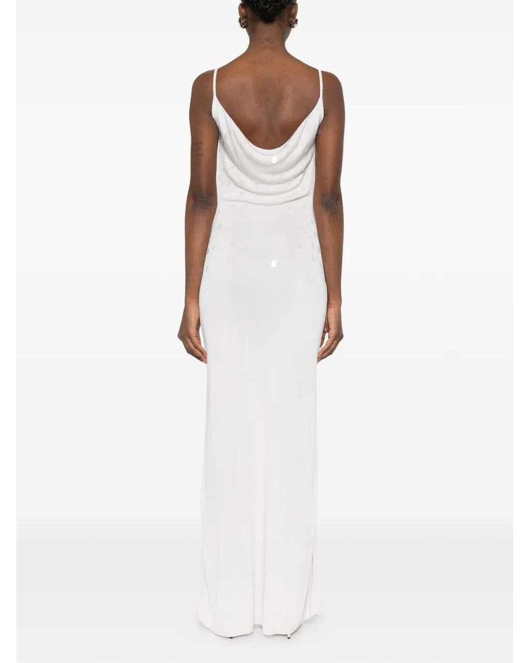 AYA MUSE White Lila Strapless Maxi Dress