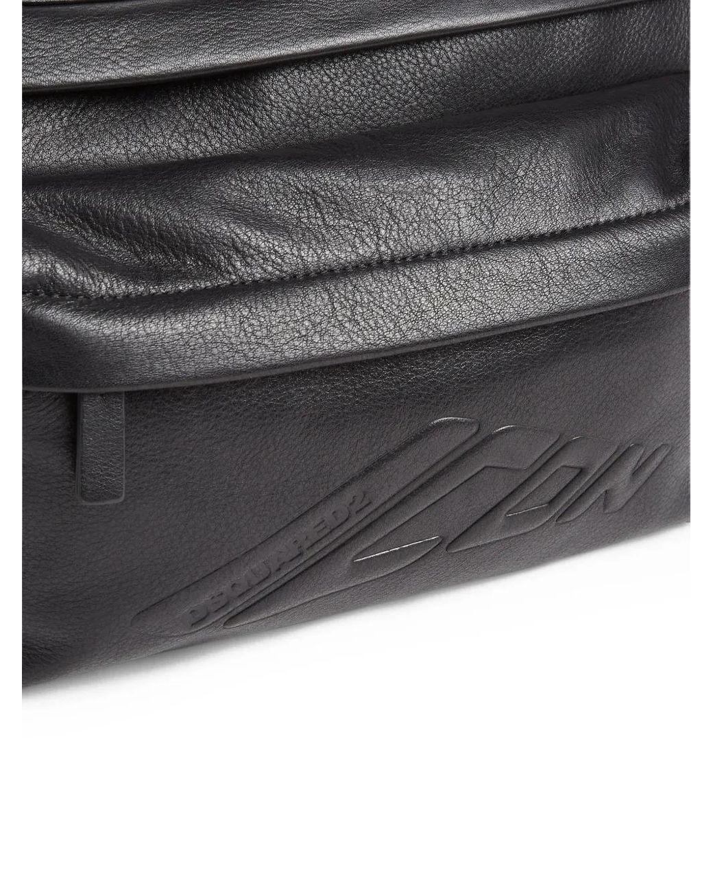 DSquared² Gray Icon New Generation Logo-Detail Belt Bag for men