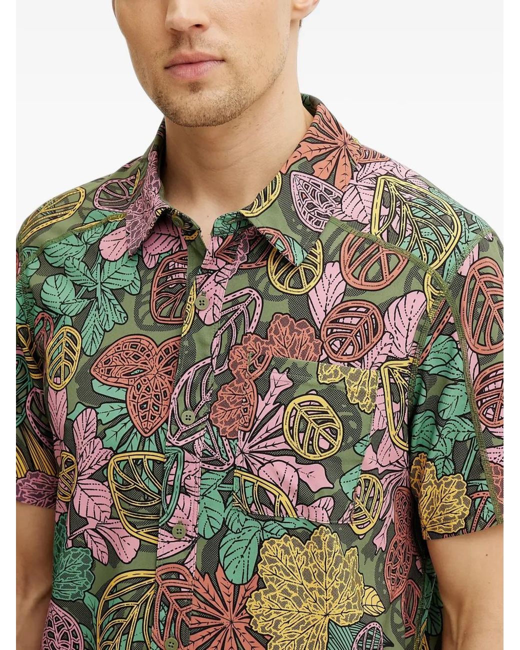 Smartwool Hemd Mit Blatt-Print in Green für Herren