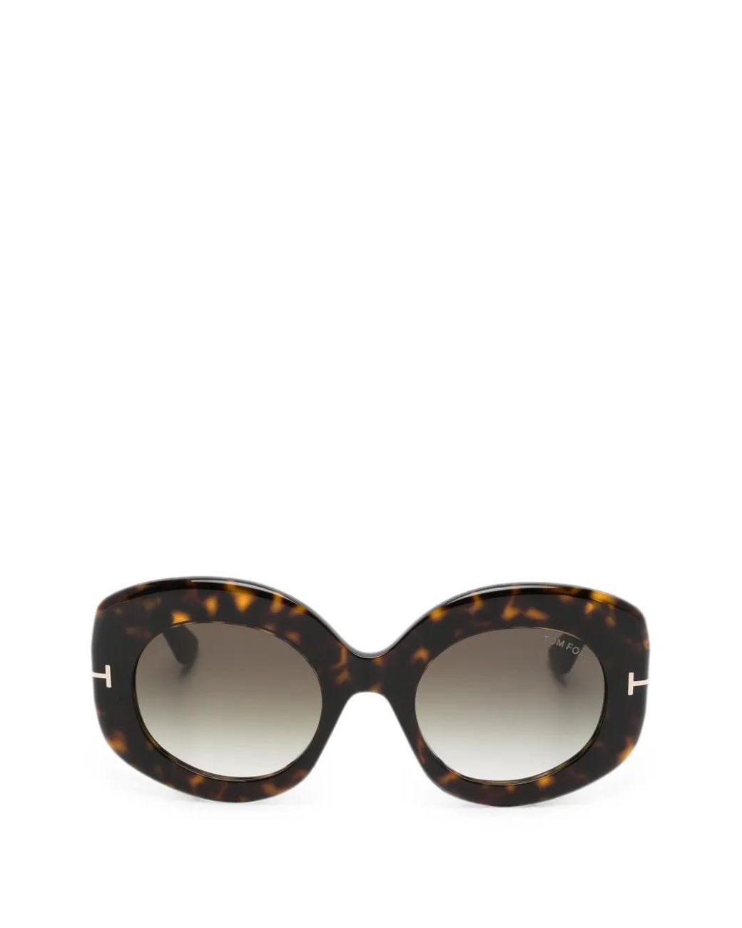 Tom Ford Black Claudette Round-Frame Sunglasses