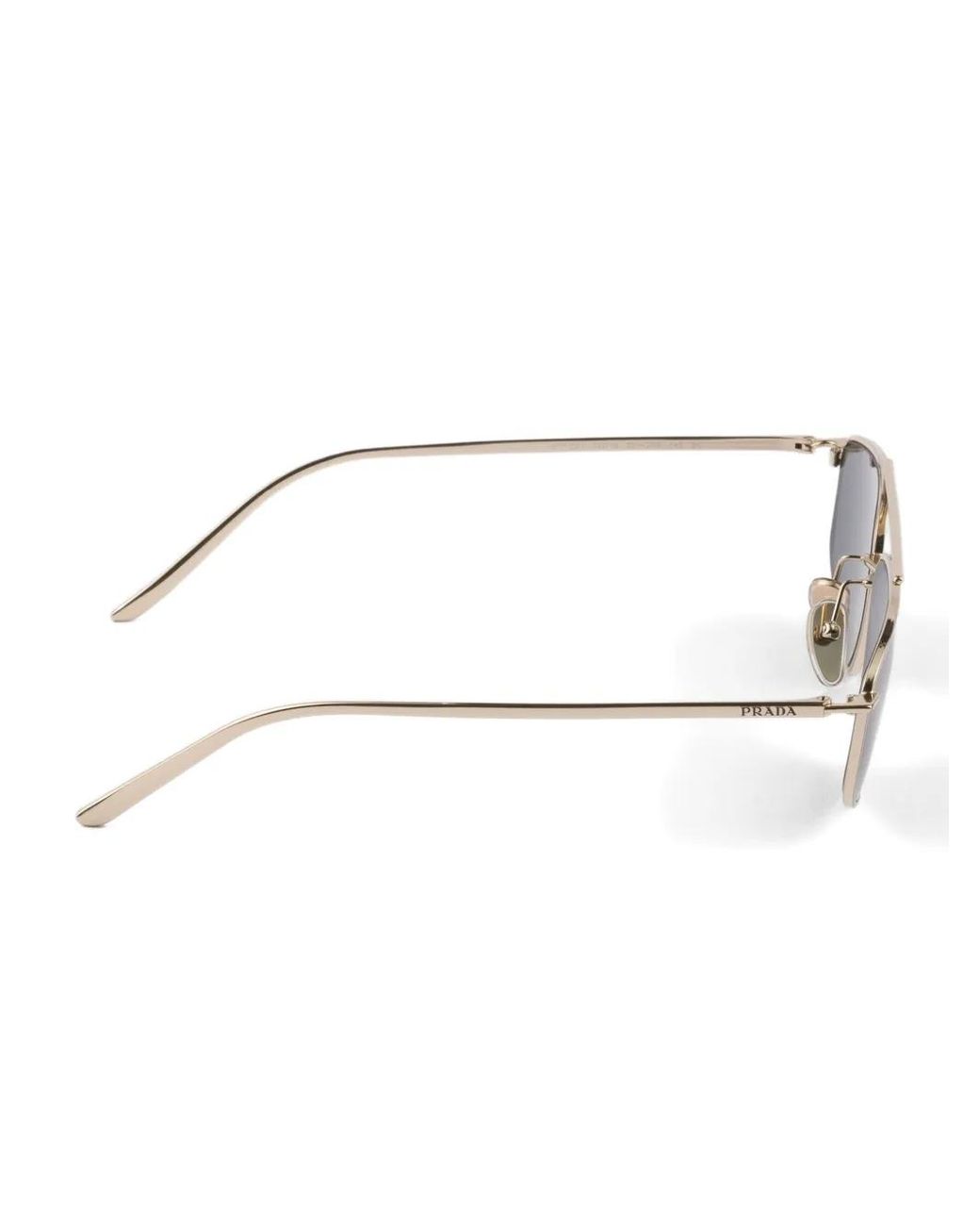 Prada Blue Geometric-Frame Sunglasses