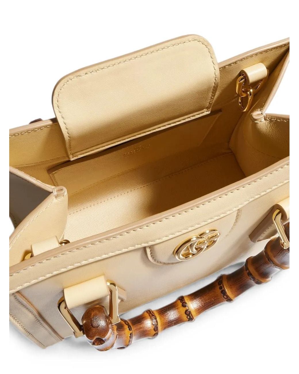 Gucci Natural Small Diana Bamboo-Handle Tote Bag