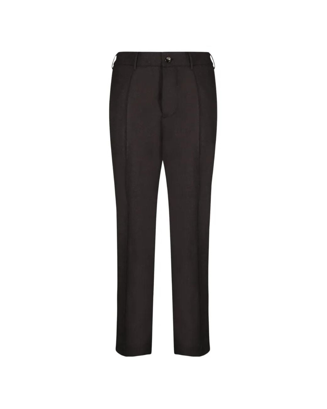 Dell'Oglio Black Elasticated-Waistboard Trousers for men