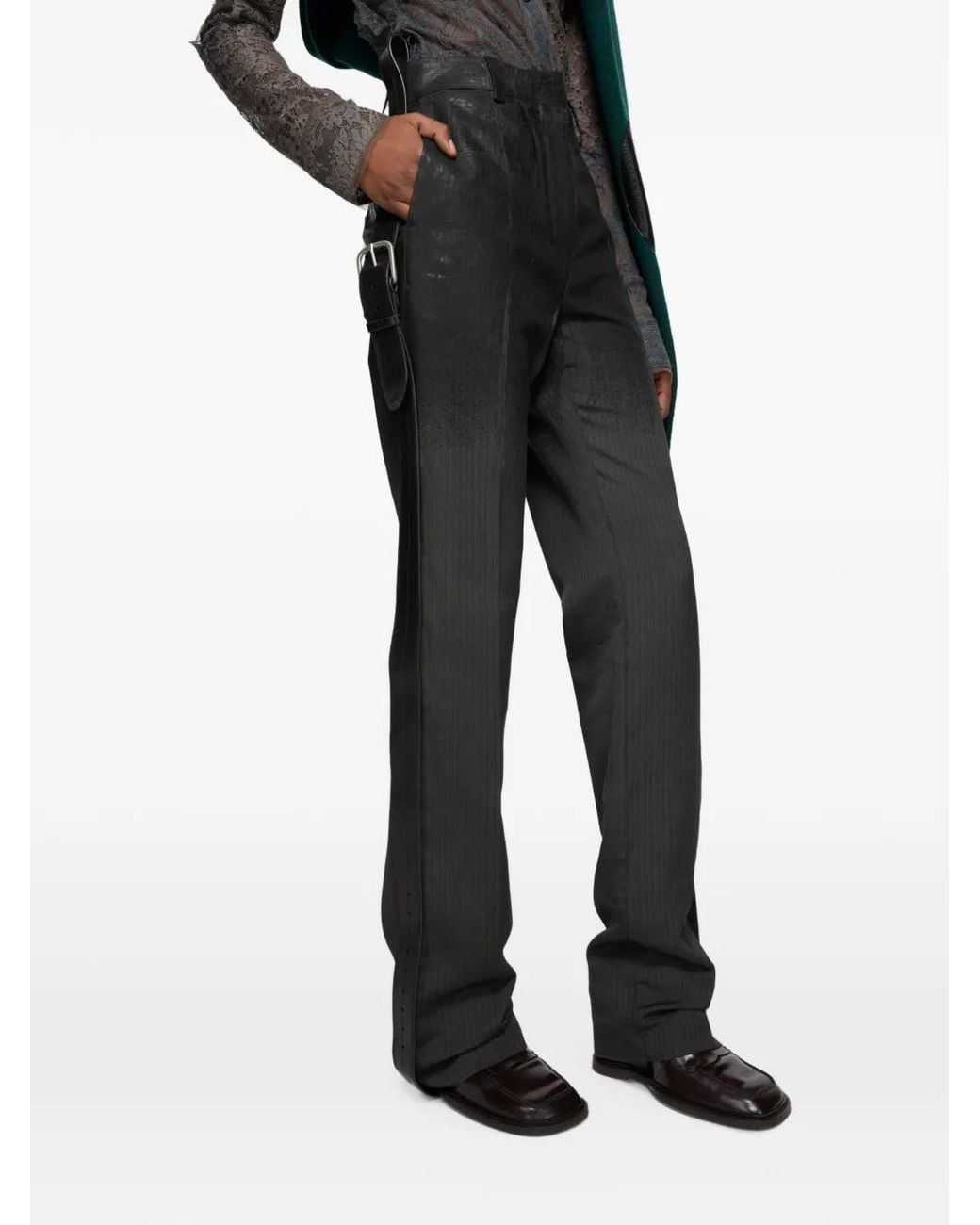 Acne Black Tailored Degredé Pants