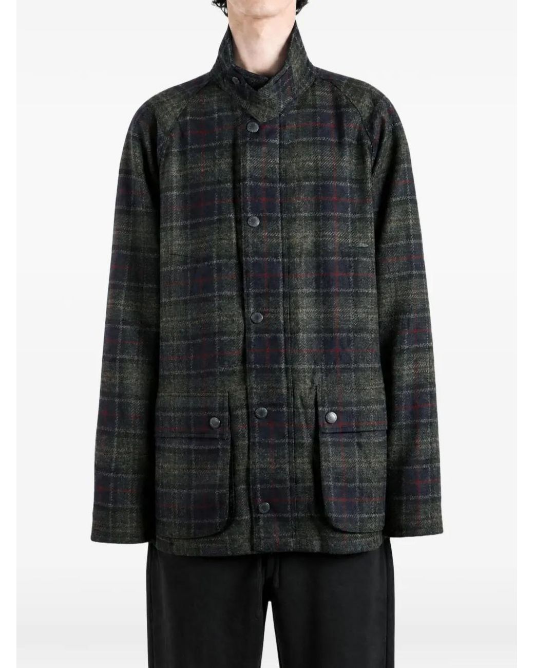 Barbour Black Bedale Wool Jacket for men