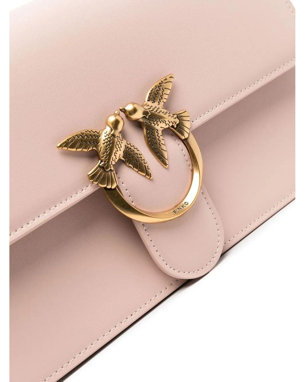 Pinko Pink Luxurious 100% Leather Bag