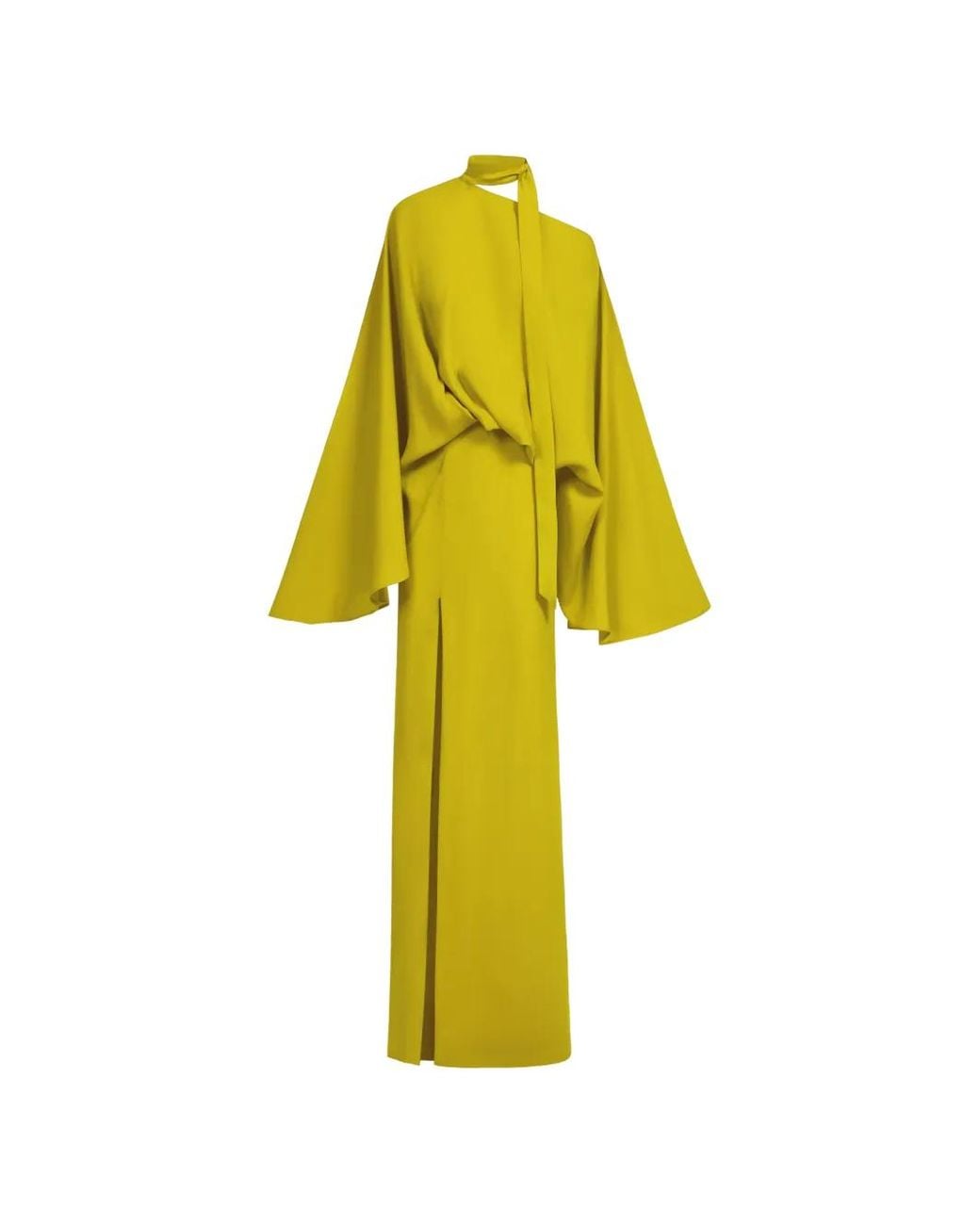 Taller Marmo Yellow Robe Longue Brooks À Col Noué