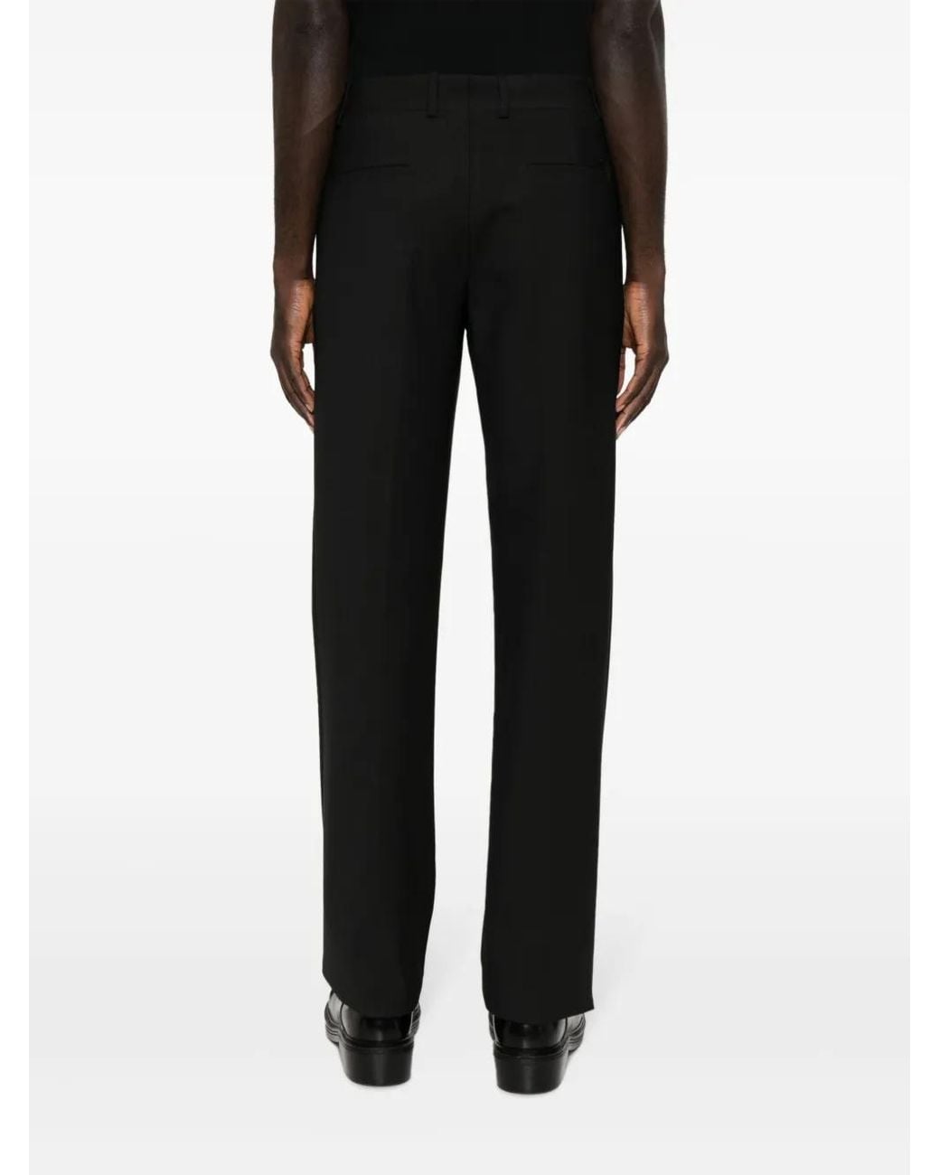 Off-White c/o Virgil Abloh Black Straight-Leg Tailored Trousers for men