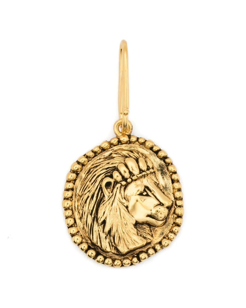 Aurelie Bidermann Metallic Lion Zodiac Charm