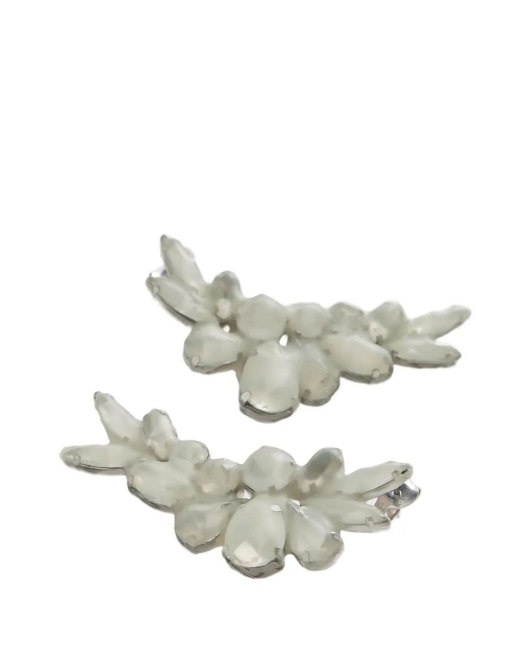 Maison Margiela Metallic Engraved-Logo Earrings