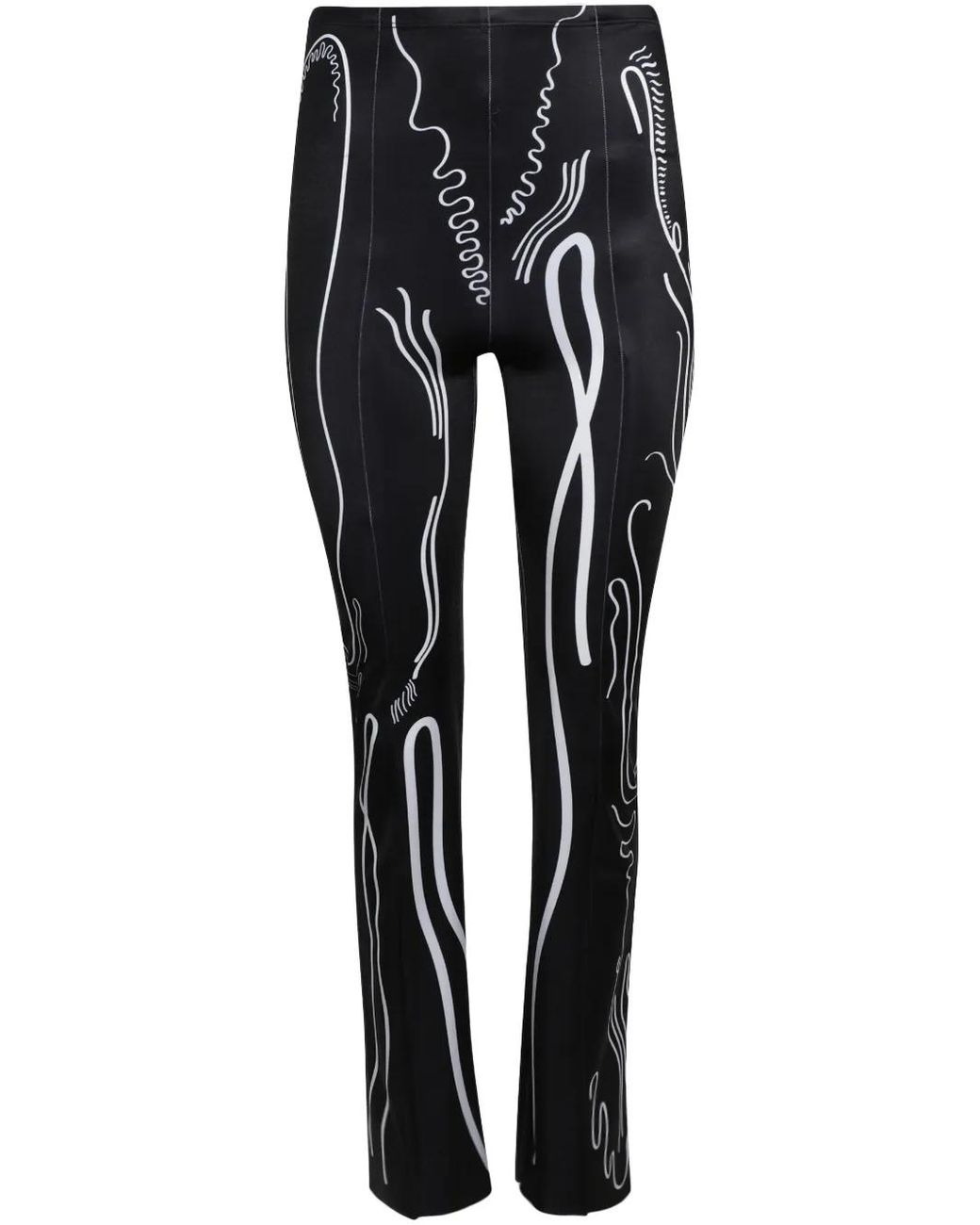 DI PETSA Black Printed Trousers