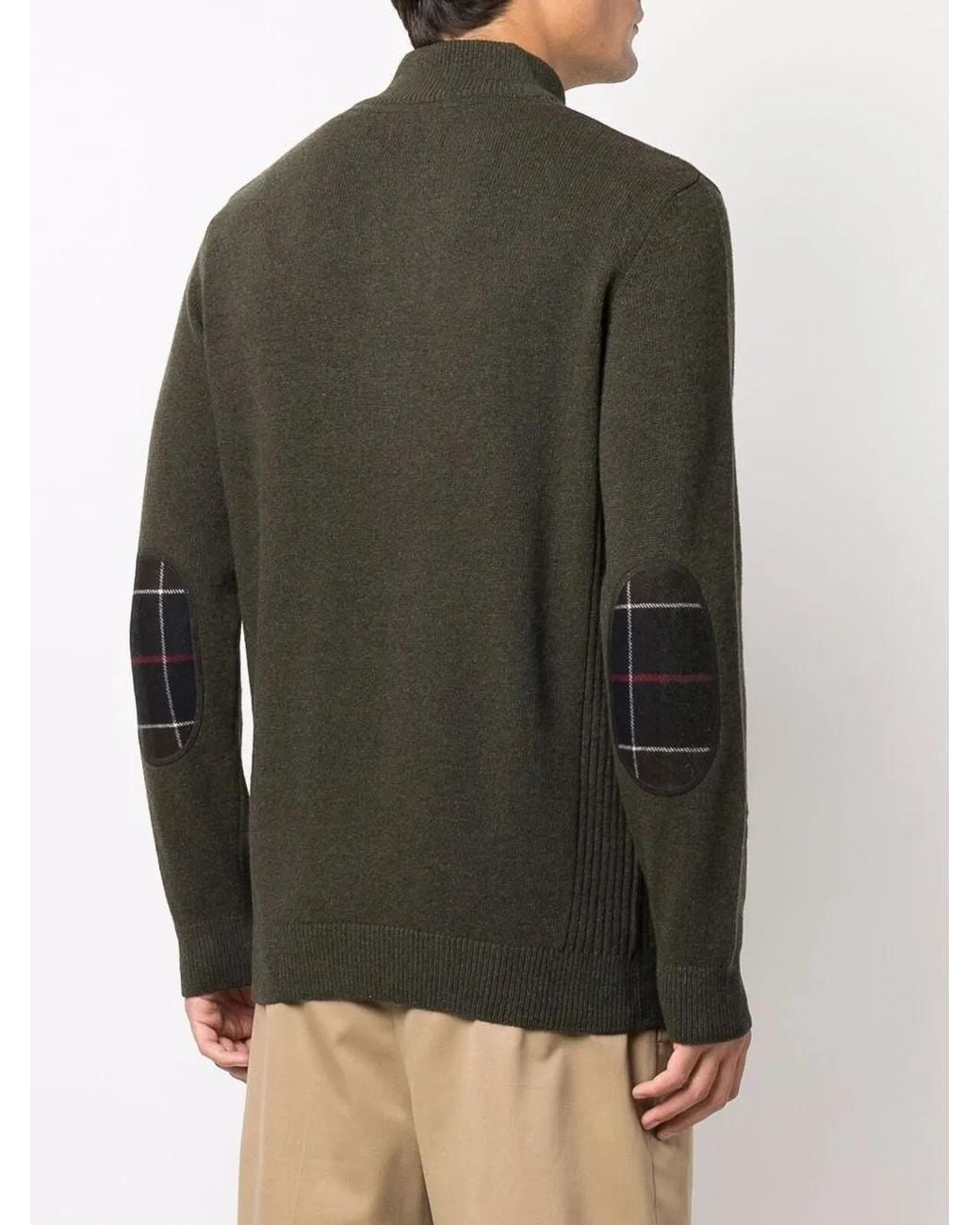 Barbour Gray Holden Half Zip Knitwear for men