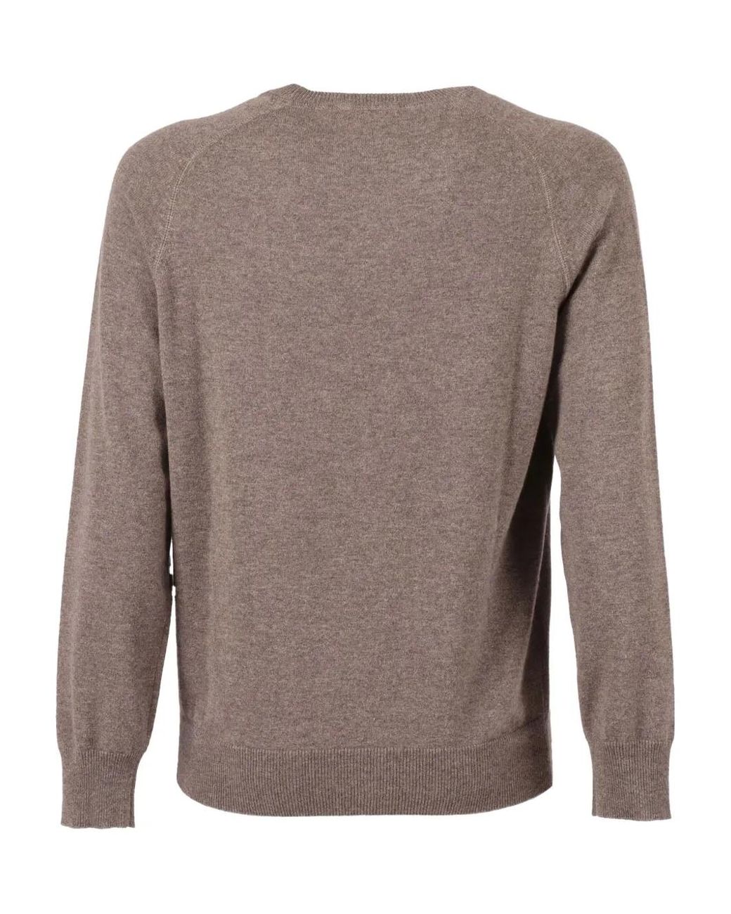 Kangra Brown Crew-Neck Triangle Sweater for men