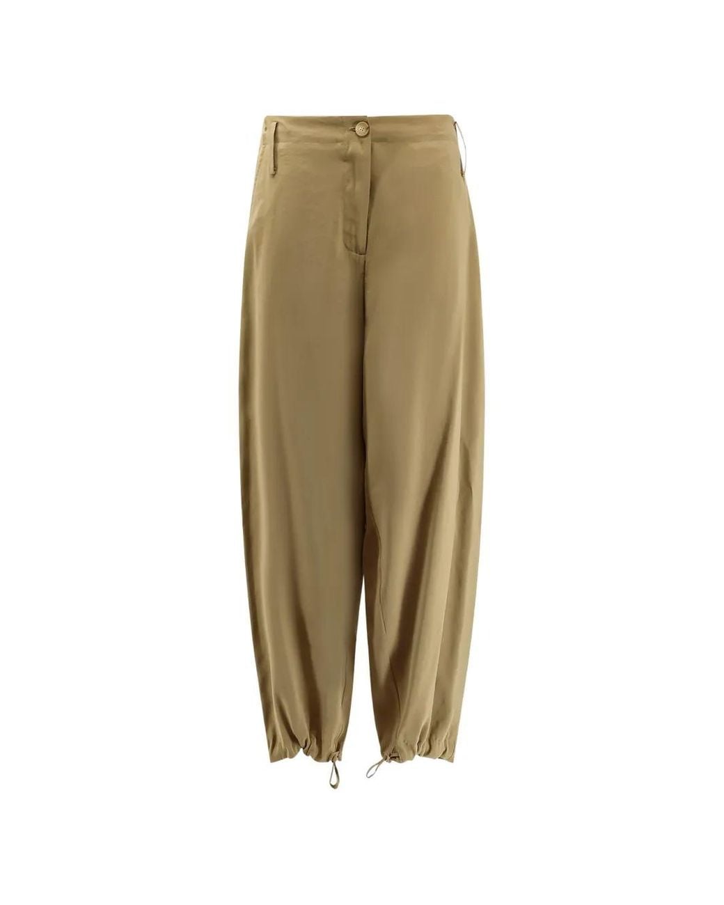 Pantalones Con Cordones Alysi de color Natural