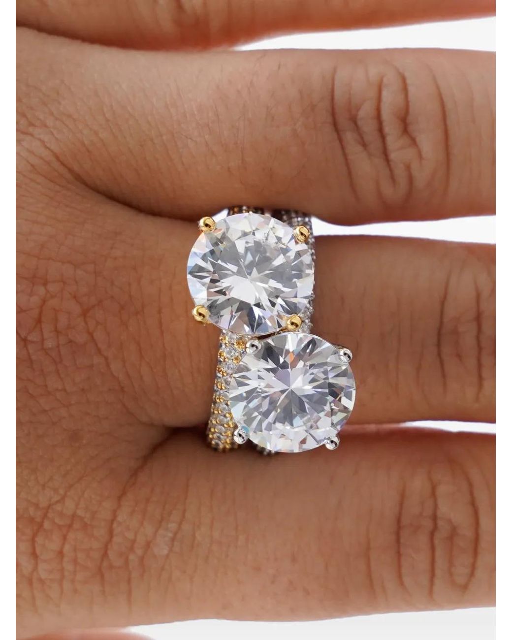 Bague Mega Circle Izabel Display en coloris White