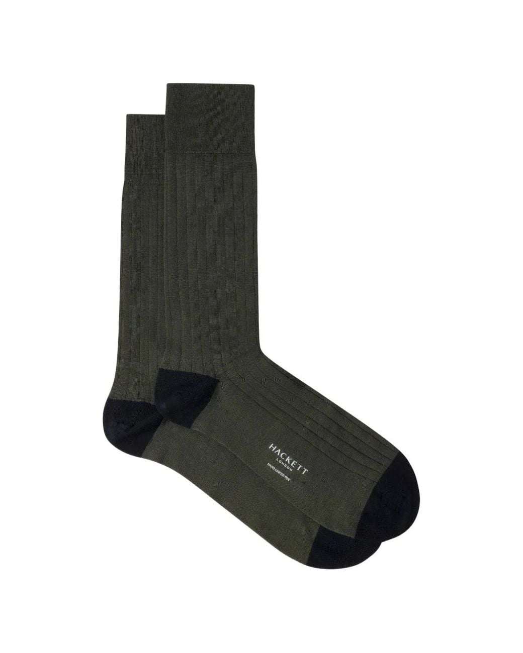 Hackett Black Merino Wool Socks for men