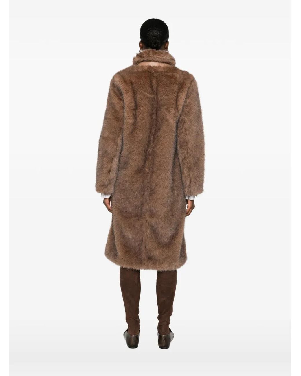 Molliolli Brown Buckle-Fastening Coat