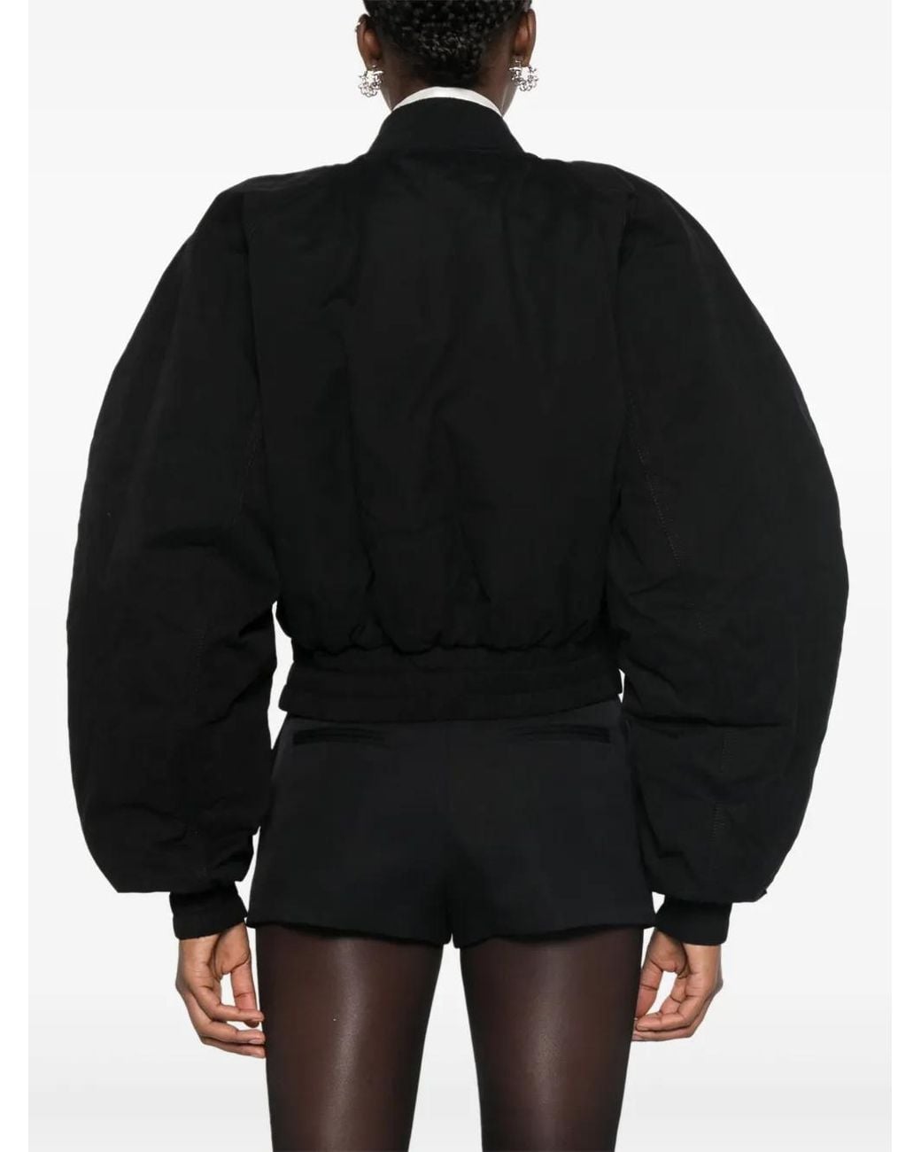 ANDAMANE Black Gefütterte Bomberjacke