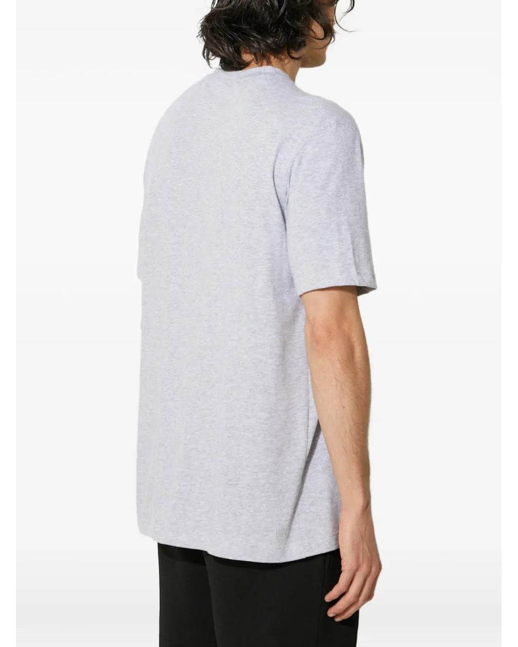 Lacoste White Logo-Embroidery T-Shirt for men