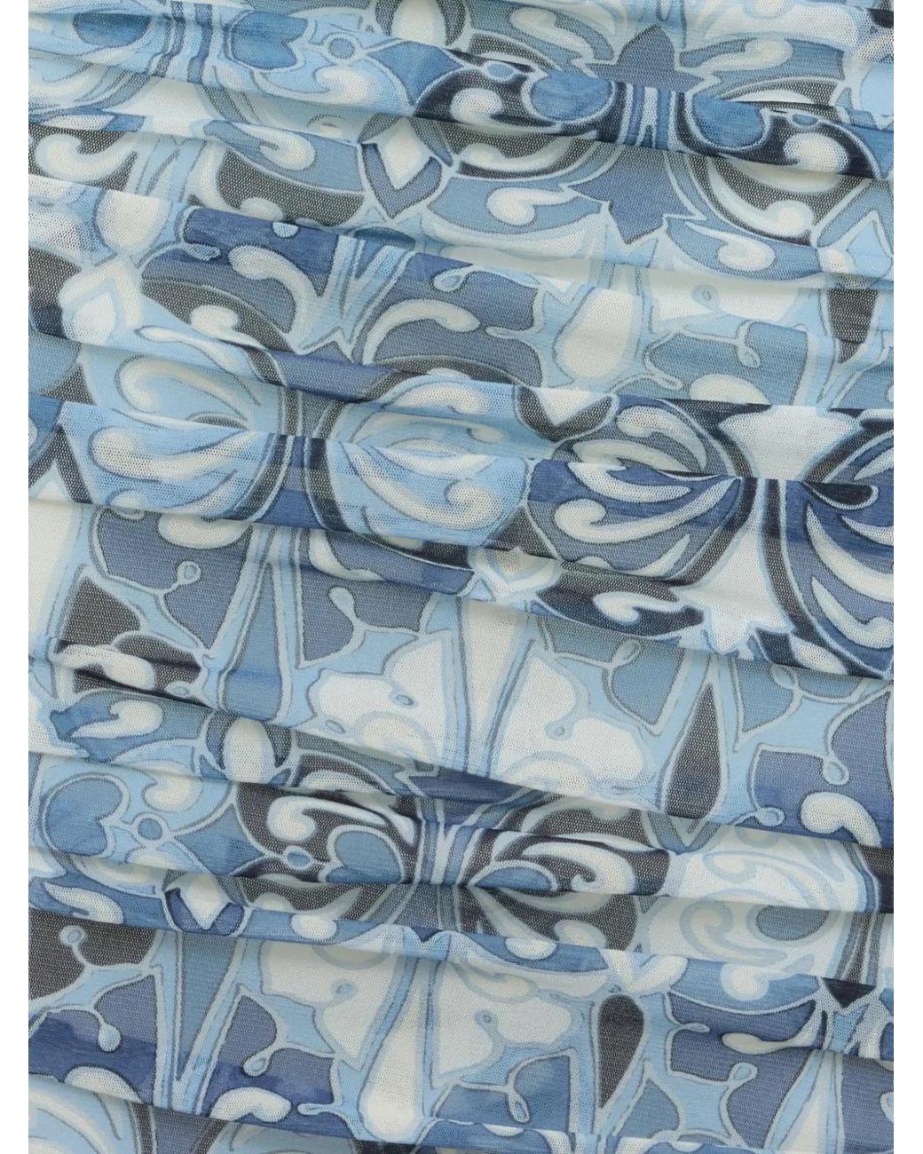 LaDoubleJ Blue One-Shoulder Bandage Dress