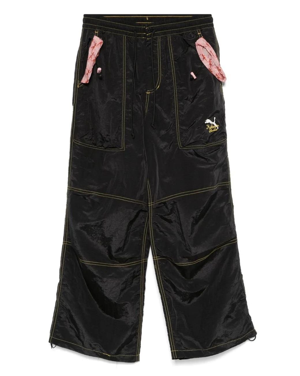 PUMA Black X Kidsuper Logo-Print Trousers