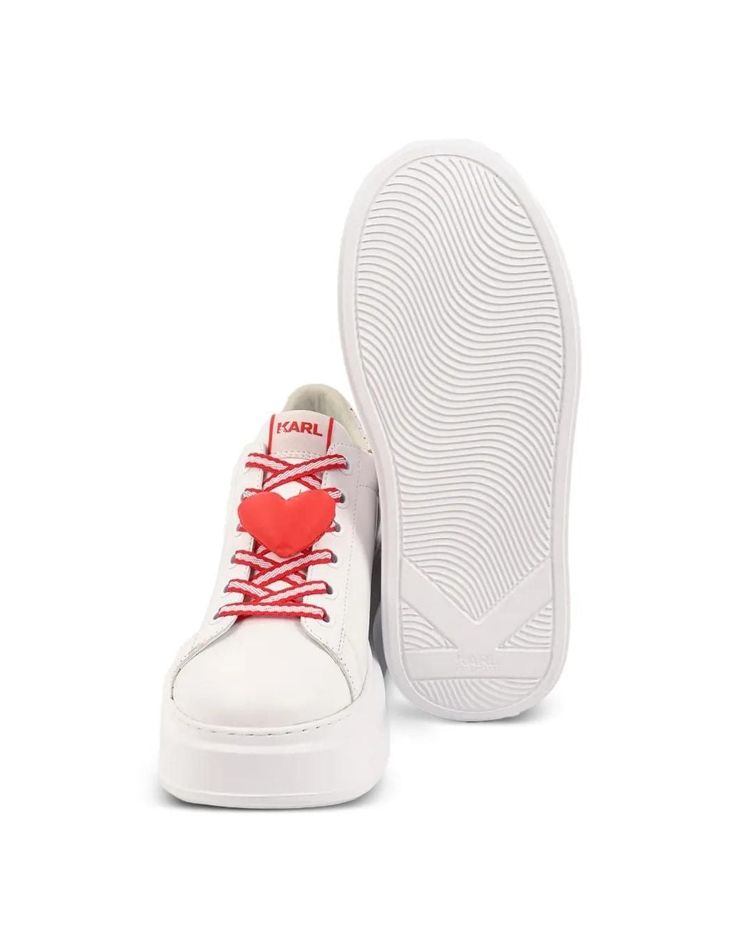 Karl Lagerfeld White Baskets Anakapri Love Keeper