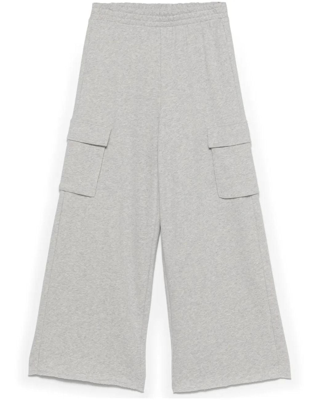 DKNY Gray Wide-Leg Cargo Pants